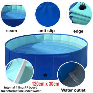 Yeni trendler katlanabilir köpek Pet banyo havuzu kapatılabilir köpek Pet havuz banyo küvet köpekler kediler ve çocuklar için kürek havuzu - Product Image 4