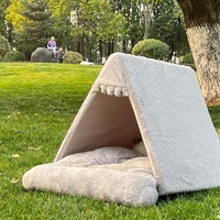 Pet Dog House Zwinger Falten Wasch bares Zelt Welpe Katzen bett Indoor Outdoor Home Spielen Hund Tipi Zubehör Haustier Bett