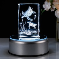 Lampe de nuit en cristal gravé au laser 3D, motif « Je t'aime », lampe de bureau à changement de couleur pour les cadeaux de la Saint-Valentin et la décoration de la maison