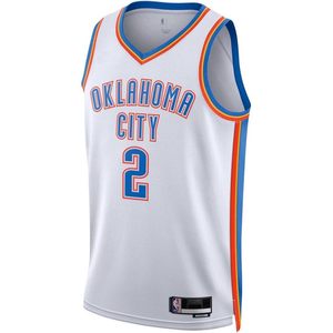 Maillot de basket-ball blanc pour jeunes Oklahoma City Thunder Shai Gilgeous-Alexander, édition Association 2, vêtements de basket-ball pour garçons - Product Image 2