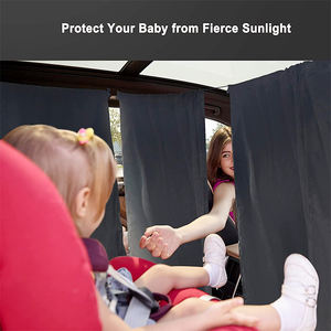 Rideaux d'intimité <span class=keywords><strong>pour</strong></span> <span class=keywords><strong>voiture</strong></span> Fenêtre arrière <span class=keywords><strong>pour</strong></span> voyage Camping Sleeping Baby Feeding Sun Shade Cover Car Divider Curtains - Product Image 6