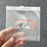 Personnalisé sacs en plastique à fermeture à glissière Logo Boucle D'oreille Collier pvc petit emballage de bijoux, sac à fermeture à glissière cosmétiques