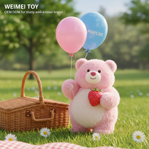 Morbido coccolone in Stock regalo in cotone PP cuscino disponibile peluche orso fragola - Product Image 3