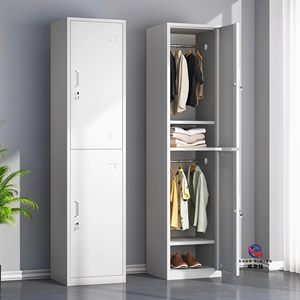 <span class=keywords><strong>Casier</strong></span> en acier à structure stable avec pieds réglables, armoire métallique pour sols inégaux dans les bâtiments anciens - 2 niveaux - Product Image 1