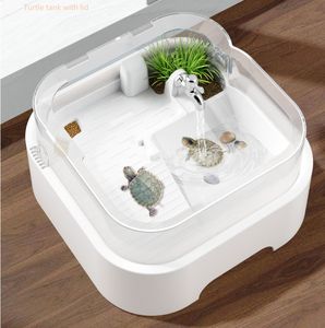 Tanques de tortugas con bombas de <span class=keywords><strong>agua</strong></span>, tanques de tortuga pequeños con plataformas y comederos Fábrica de Jeneca al por mayor - Product Image 4