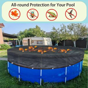 Couverture <span class=keywords><strong>ronde</strong></span> de <span class=keywords><strong>filet</strong></span> de feuille de <span class=keywords><strong>piscine</strong></span>, <span class=keywords><strong>filet</strong></span> à mailles fines <span class=keywords><strong>pour</strong></span> <span class=keywords><strong>piscine</strong></span> hors sol, couvertures de <span class=keywords><strong>piscine</strong></span> d'hiver <span class=keywords><strong>pour</strong></span> piscines hors sol avec treuil et câble - Product Image 2