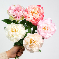Buket Bunga Sutra Peony Buatan yang Terinspirasi Nyanyian Buddha, Dekorasi Pemandangan yang Memancarkan Pesona Mewah dan Seperti Asli, Sempurna untuk Pernikahan