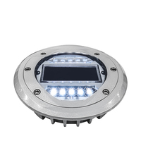 Borne solaire routière ronde Dia.165mm LS-68 en aluminium IP68 50 tonnes pour autoroute