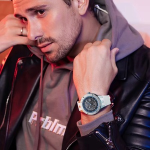 Montre automatique pour homme BG7701, 42 mm, montre-bracelet mécanique de luxe, étanche 50 m, miroir saphir, cadran squelette lumineux - Product Image 2