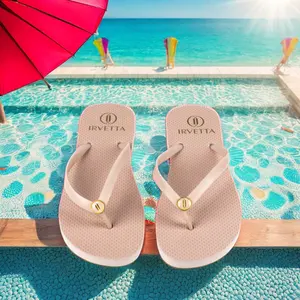 Custom Dames Strandslippers Platte Rubberen Teenslippers Zacht Pvc Op Maat Gemaakt Zomerglijbanen Antislip Wemm 'S Zomerschoenen