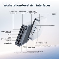 Komputer Mini Chipboard Minisforum M2 Pro Core Ultra X7 358h, berperforma tinggi untuk aplikasi komersial, AI, dan model besar.