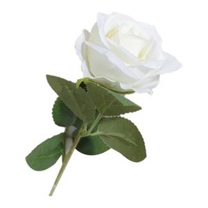Rosas Artificiales de Látex Hechas a Mano al por Mayor para Bodas, Flores de Tallo Único con Tacto Real y Humectante - Product Image 1
