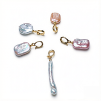 Pendentifs en perles baroques tendance pour la fabrication de colliers DIY, breloques en perles naturelles de haute qualité