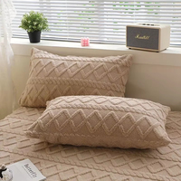 2pcs Taie d'Oreiller Velours Taie d'Oreiller 48x74cm Taie d'Oreiller Rectangle Housse de Coussin Chaude Taie d'Oreiller Fundas De Almohada