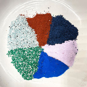 ทรายควอตซ์สีตามสั่งและทรายเซรามิกเผาสำหรับหินผสมเทอร์ราซโซ่ทางน้ำและพื้นที่จอด<span class=keywords><strong>รถ</strong></span>ปูพื้นสีสันสดใส - Product Image 1
