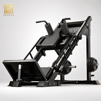 Machine à Squat Incliné à 45 Degrés à Charge Libre, Entraîneur de Squat Linéaire Robuste, Équipement de Musculation du Bas du Corps pour Salle de Sport Commerciale et Domicile