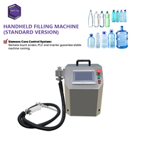 Machine de remplissage semi-automatique portable à conception hygiénique pour seaux et bacs en plastique, avec tête de remplissage détachable pour le nettoyage