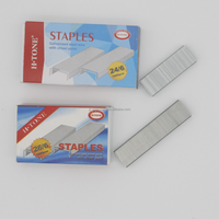 Papeterie de bureau et scolaire en gros N° 10 24/6 26/6 23/10 etc. Agrafes pour reliure de papier Agrafes argentées de haute qualité bon marché
