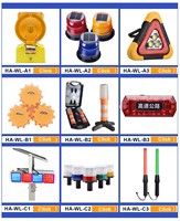 Feu de signalisation routier jaune Barricade Lights Solar LED Emergency Construction Road Safety