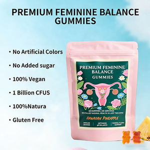 Gomitas Probióticas de Piña y Arándano para Mujeres, Marca Privada, para la Salud Vaginal y el Equilibrio del pH - Gomitas Premium para el Equilibrio Femenino - Product Image 2