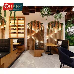 ร้านกาแฟทันสมัยการออกแบบตกแต่งภายในเคาน์เตอร์คาเฟ่เฟอร์นิเจอร์สำหรับร้านอาหารคาเฟ่ - Product Image 2