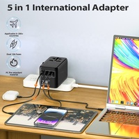 Worldplug uluslararası 120W GaN fiş adaptörü evrensel seyahat adaptörü duvar şarj telefon için