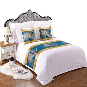 도매 인기있는 코튼 멋진 맞춤형 킹 침대 린넨 시트 세트 호텔 Balfour 스위트 침구 세트
