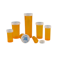 Frascos de Medicina Rx Amber de 8dr, 13dr, 16dr, 20dr, 30dr, 40dr y 60dr con Tapa a Prueba de Niños