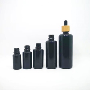 5ml-100ml UV Black Dark Violet Skin Care Essential Oil Serum <b>Dropper</b> Spray Pump Glass Cosmetic <b>Bottle</b> with Screen Printing - Product Image 4