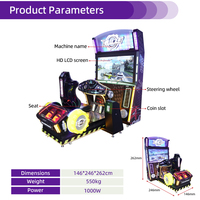 Équipement d'arcade pour centre de jeux, machine de jeu à monnayeur, simulateur de course automobile avec mouvement