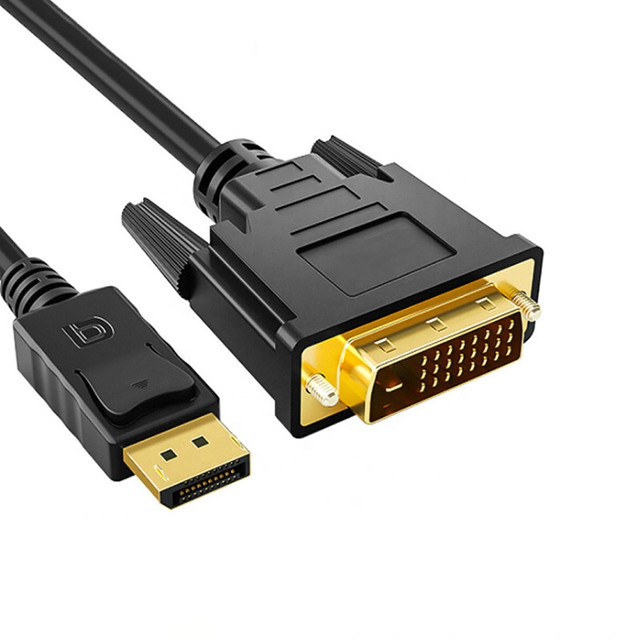6 Feet DP to DVI Adapter Cable Male Dual Link Braid Shielded 4K HDTV Monitor Computer Twisted Pair PVC Jacket