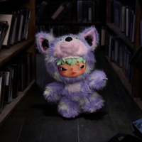POP MART Hirono After Dark Series Pendentif Peluche Licencié Nouveau Porte-clés en Peluche à Collectionner