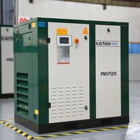 Compresor de Aire de Tornillo de Frecuencia Variable Estacionario Kaishan Serie BMVF, Nuevo, 7.5KW-132KW, a Gas, con Lubricación por Aceite y Motor Central