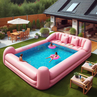Piscine gonflable de grande taille pour adultes et enfants, design tendance, PVC, intérieur/extérieur, à vendre