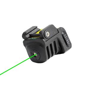 מיני נייד אדום ירוק לייזר סייט ניילון <span class=keywords><strong>USB</strong></span> סוללה נטענת טקטית ציד טקטי אביזר הרכבה לטווח ראייה 20mm Base L8 - Product Image 1