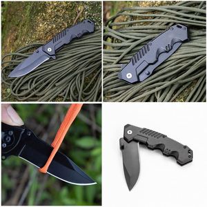 Cuchillo Plegable de Bolsillo EDC de Alta Calidad, OEM, Personalizado, con Mango de Aluminio Negro y Hoja de Acero Inoxidable, para Caza, Camping y Supervivencia - Product Image 4