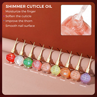 JTING Cadeau Gratuit Noël 9 Couleurs Huile Scintillante pour Cuticules Boîte Extérieure Personnalisée Gratuite OEM ODM Huile pour Cuticules Personnalisée pour Ongles
