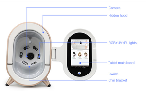 เครื่องวิเคราะห์ผิว AI สำหรับการตรวจจับริ้วรอย จุดด่างดำ และสภาพผิวอย่างแม่นยำสูง ได้รับการรับรองมาตรฐาน CE สำหรับใช้ในบ้านและร้านเสริมสวย - Product Image 6