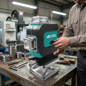 Niveau laser croisé <span class=keywords><strong>auto</strong></span>-<span class=keywords><strong>nivelant</strong></span> 4D 16 lignes à faisceau vert, en aluminium, anti-rayures, haute transmission, pour travaux en hauteur - Product Image 2