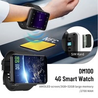 Montre intelligente connectée au Wi-Fi 5G avec carte SIM, montre Android 4G, appel vidéo avec caméra, écran HD grand format de 2,86 pouces, montre de sport étanche