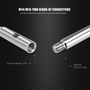 SPTA Juego de Ejes de Extensión Rotatorios de Acero Inoxidable, Conector Adaptador para Amoladora Angular y Pulidora Rotatoria, Varilla de Conexión - Product Image 4