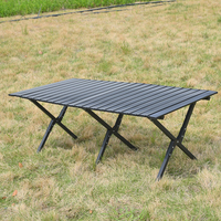 Mesa Plegable Portátil para Camping, de Acero Inoxidable, para Picnic y Barbacoa al Aire Libre, en Oferta