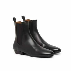 Botines y botines Botas Chelsea <span class=keywords><strong>de</strong></span> tacón grueso Tobillo Skinny Leather Black Designer's Custom <span class=keywords><strong>Zapatos</strong></span> <span class=keywords><strong>de</strong></span> <span class=keywords><strong>mujer</strong></span> <span class=keywords><strong>de</strong></span> alta calidad Botas - Product Image 4