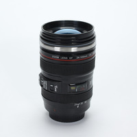 Tasse à café créative en acier inoxydable pour objectif d'appareil photo, bouteille d'eau isolée moderne pour la rentrée des classes, cadeau pour tasses à café