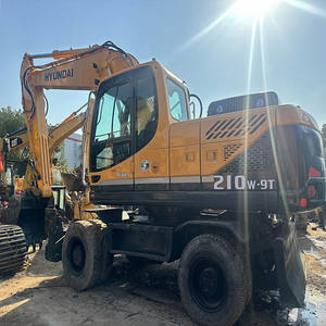 Excavatrice sur pneus Hyundai d'occasion 210W-9T/210W-7/220LC-9/305LC-9 avec moteur Cummins, boîte de vitesses, pompe PLC et roulement (2022) - Product Image 1