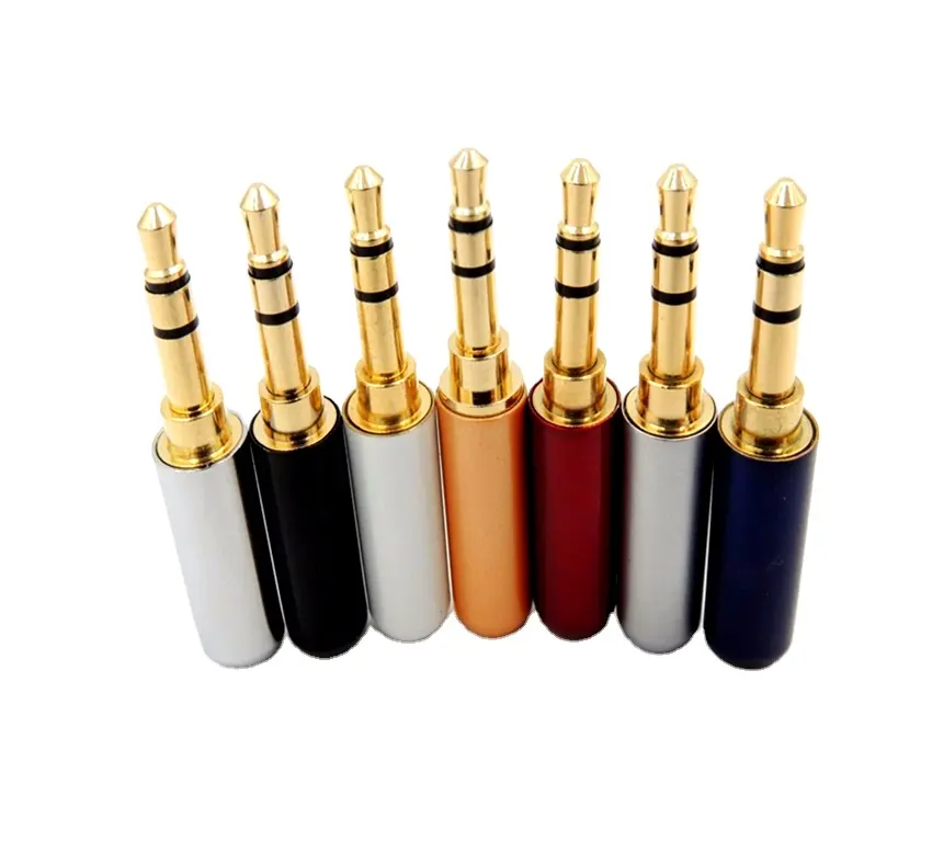 Professional 3.5mm 3Pin Male Waterproof Plug Audio Jack Connectors For Microphone