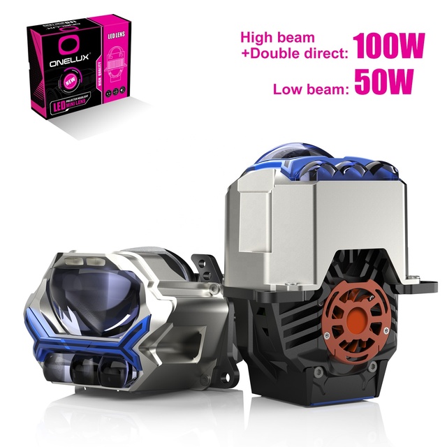 Super Bright Bi LED Projector Lens High Lumen Clear  Line  Resistant Car Headlight Projector Auto Headlamp Modification Parts
