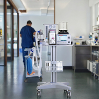 DM-6B médical nouvelle salle de chirurgie ICU opération vétérinaire anesthésie ventilateur chariot équipement pour vétérinaire humain