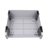 Boîtier électronique personnalisé en plastique ABS IP54 avec plaque en aluminium pour boîte de jonction de contrôle d'instruments industriels