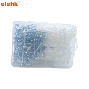 Elehk 232pcs nhựa tự khoan gân vách thạch cao và tường Neo với vít Kit tường cắm Neo mở rộng bu lông cột Ống - Product Image 4